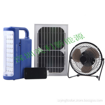 Solar Camping Light with Solar Fan